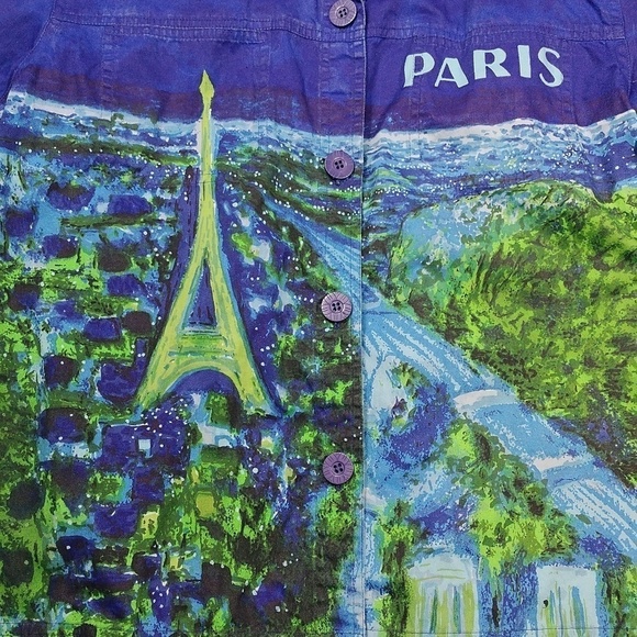 Artscape women's long sleeved button down shirt size XL - Picture 5 of 12